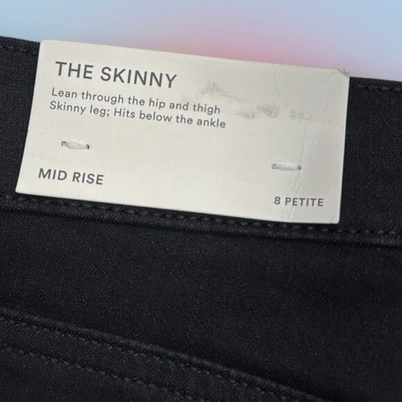 ANN TAYLOR Women’s 8P Black THE SKINNY Jeans - Picture 3 of 4